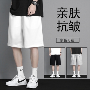 华棉短裤男夏季中裤潮牌休闲裤子男士运动五分裤  WK50-特批20图片