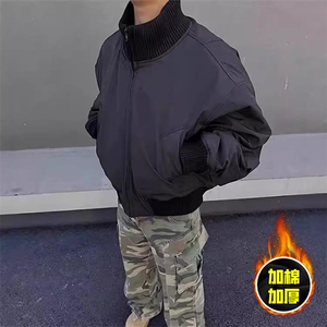 棉衣5W件现货冬季美拉德立领飞行夹克廓形高街棒球服加棉加厚外套图片