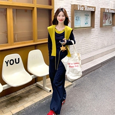 26新款现货大货已到店撞色三件套6851-P155-K238，女装套装/套裙，2D034