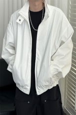 秋季新款现货短款夹克外套男宽松休闲立领上衣A351-AJ2598-P125，男装夹克，电商A351