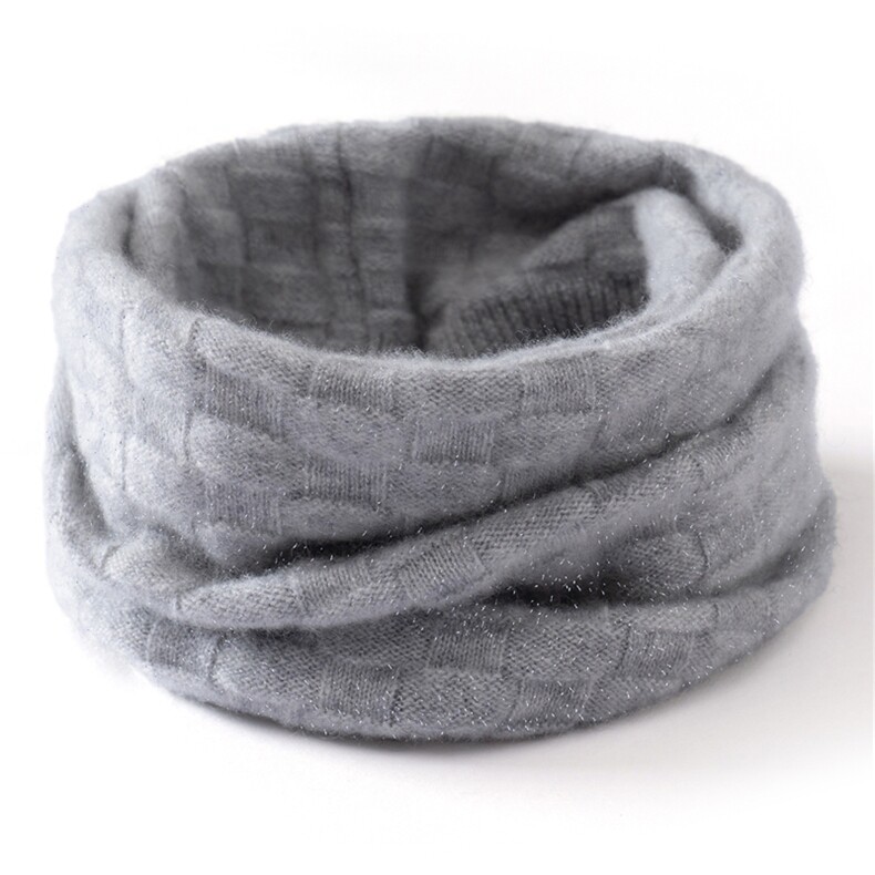 2025年时尚百搭通勤新款金丝脖套，围巾，臻歆羊绒