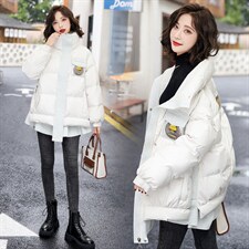 羽绒服新款2022女装时尚韩版可中长款90白鸭绒2022年冬季独特设计，女装羽绒服，卡杰菲