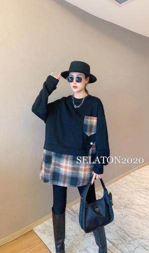 现货（加绒加厚拼接羊毛格子），女装，雪蘭桐