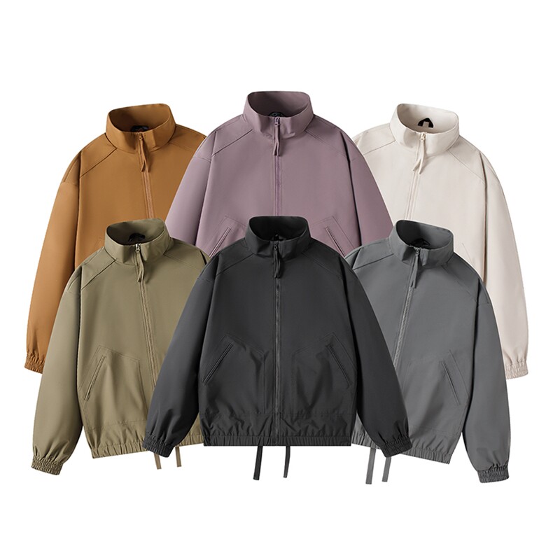 户外夹克男立领纯色上衣冲锋衣外套DSA157B-JK7822-P50图片