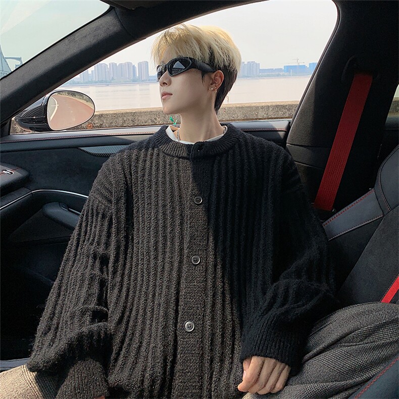 毛衣男秋冬新款港风宽松针织毛衫MYA6-P65，男装针织衫/毛衣，星座214-3