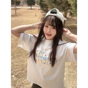 万针全刺绣工艺抖音得物高品质260克重磅纯棉双纱美式高街短袖T恤图片
