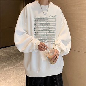 5XL华夫格卫衣男大码胖子圆领长袖t恤 HW76428-P30图片