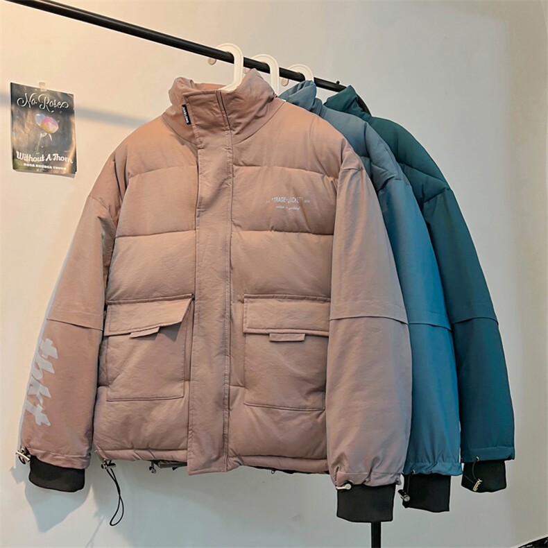变色龙反光棉衣棉服亮面外套立领面包服中性风棉袄3367-P60,男装棉衣,星座207