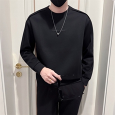 B340WY32068P5888店主风无头风钢印字母痞帅简约圆领卫衣，男装卫衣，电商B340