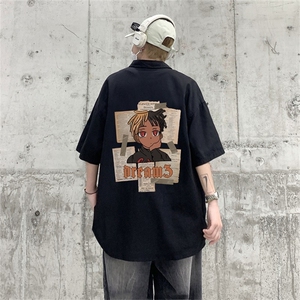 夏季印花潮流卡通动漫短袖男T恤圆领时尚潮牌A9284-P36图片