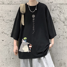 Q11152-P30春夏季七分袖t恤男大码五分袖男短袖中袖大皂风，男装T恤，电商A040