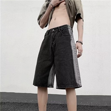 夏季青春流行哈伦裤慵懒牛仔裤男五分裤ins潮T1632P35，男装牛仔裤，星座1116-2