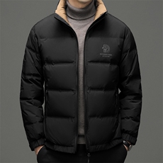 男士立领羽绒服新款加厚保暖上衣冬季中年商务休闲纯色外套男装，男装羽绒服，电商B212（原钱塘6029）