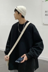 W2259-P482025春秋新款圆领重磅大码男潮ins开叉宽松卫衣，男装卫衣，星座109