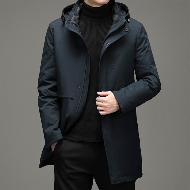 羽绒服男士2023冬季新款长款连帽厚款休闲保暖外套ZELD9840-P335,男装羽绒服,电商B212（原钱塘6029）