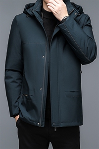 冬季棉衣休闲加厚保暖棉服中长款爸爸装貂绒内胆可脱卸外套图片