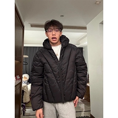 C316MY8444-1P110秋冬新款棉衣不规则新款棉服外套个性连帽，男装棉衣，电商C316