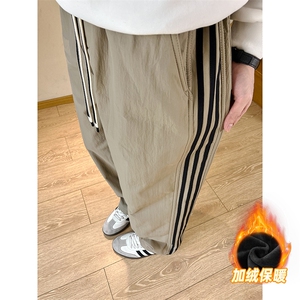 A178-5036A-特P45限价79 加绒三防面料秋冬季三条杠裤子图片