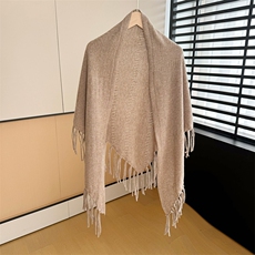 新款百搭女士潮流羊毛大披肩，披肩，狄美羊绒