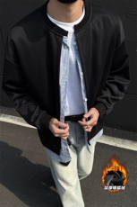 380g重磅假两件加绒银狐绒长袖开衫卫衣男W5055J加绒-特P60控108，男装卫衣，电商A001-1