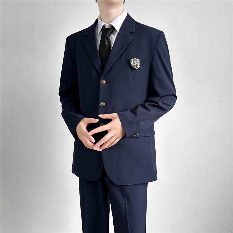 【现货】DXZ32-P60dk制服西装男痞帅学生班服演出服春秋徽章西服,男装西服,星座603-2