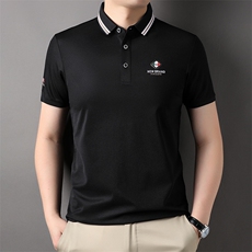 丝光棉短袖T恤男士polo衫中年商务2023夏季新款休闲半袖翻领男装，男装T恤，电商B212（原钱塘6029）