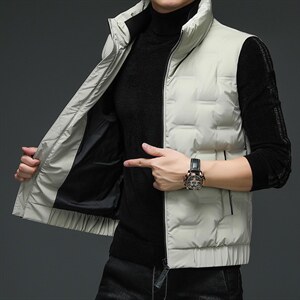 2021中年男士秋季新款外套男装韩版潮流背心棉服外套XS98818-P135，男装背心/马甲，电商B212（原钱塘6029）