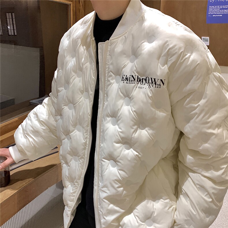 1港风外景定制面料宽松保暖棒球领羽绒服男外套8709P168控229,男装羽绒服,星座226-2