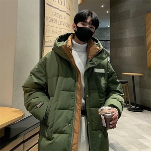90绒羽绒服 DD5233-TP225 329 情侣高街连帽防风魔术贴标外套图片