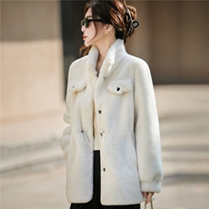 2025年秋季新款百搭女士立领带兜翻盖抽绳外套,女装针织衫/毛衣,圣丽羊绒, 2025年秋季新款百搭女士立领带兜翻盖抽绳外套,女装针织衫/毛衣,圣丽羊绒,