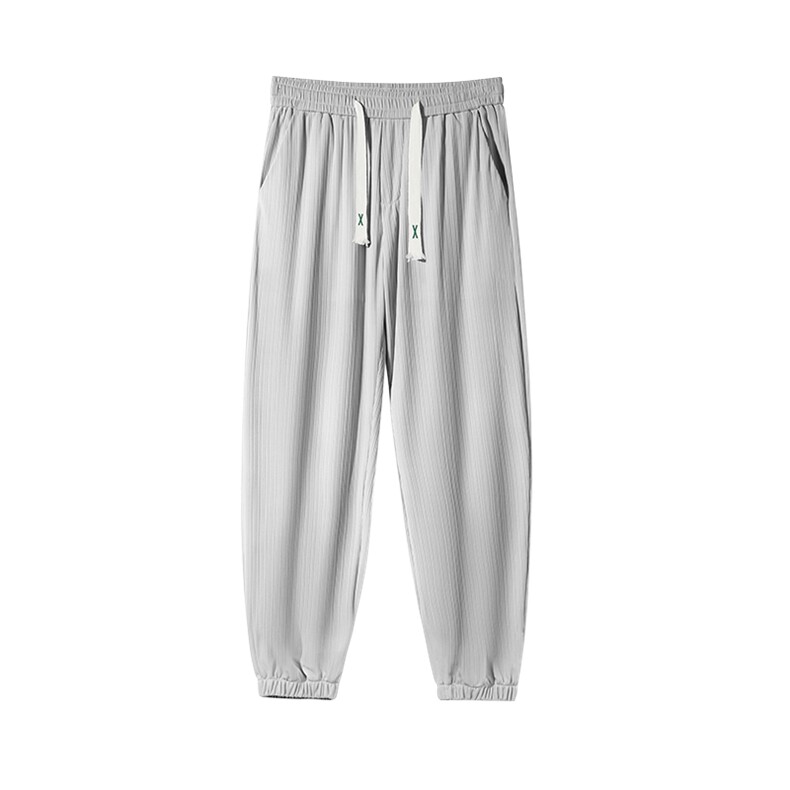 春夏季垂感休闲裤男夏季薄款潮牌束脚裤子抽绳字母长裤DY508-P55,男装休闲裤,电商A178-1