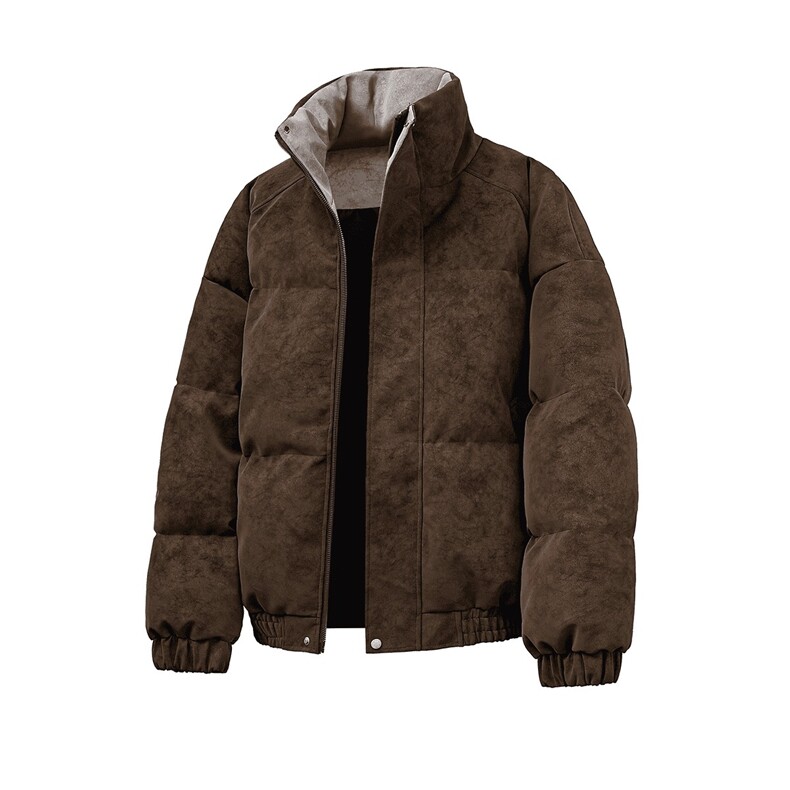 现货现货网图美式皮棉服宽松立领棉袄棉衣M521-P90,男装棉衣,星座1904A