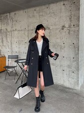 【现货】气质风衣外套，女装风衣，芷炫