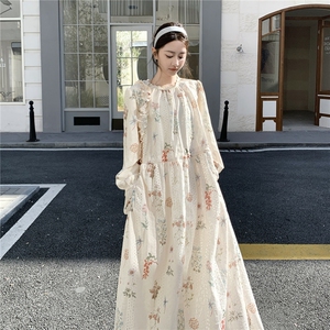 新品春秋装绣花蕾丝连衣裙2602-P185-K299图片