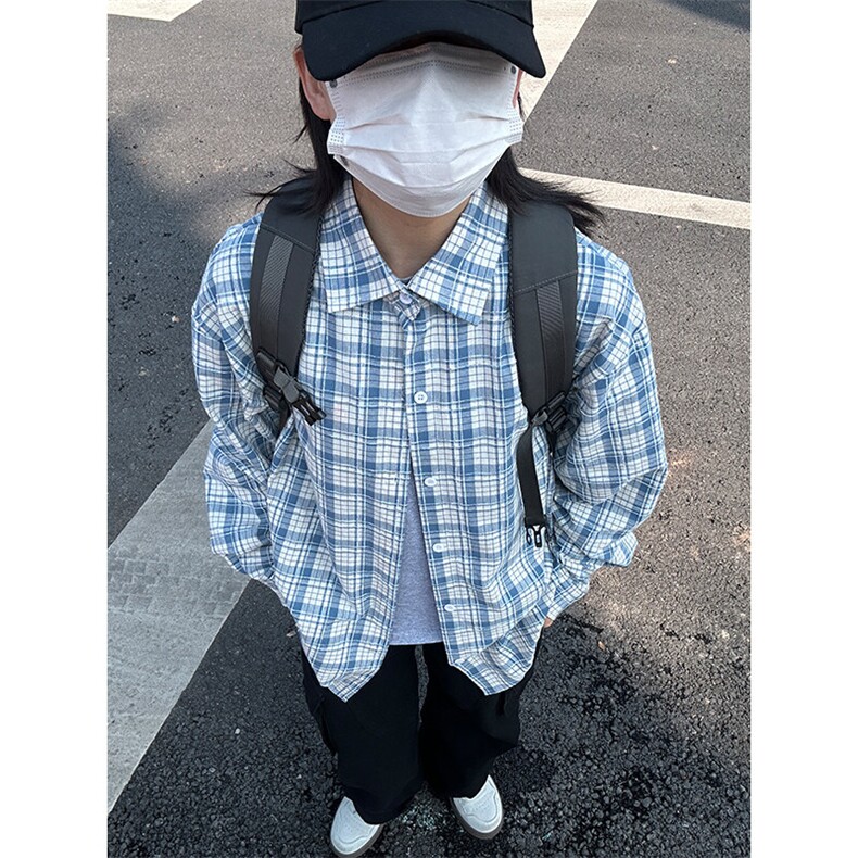2025春夏新款提花格子长袖衬衫高品质格子衬衫复古外套CS254-P45,男装衬衫,星座301C-5