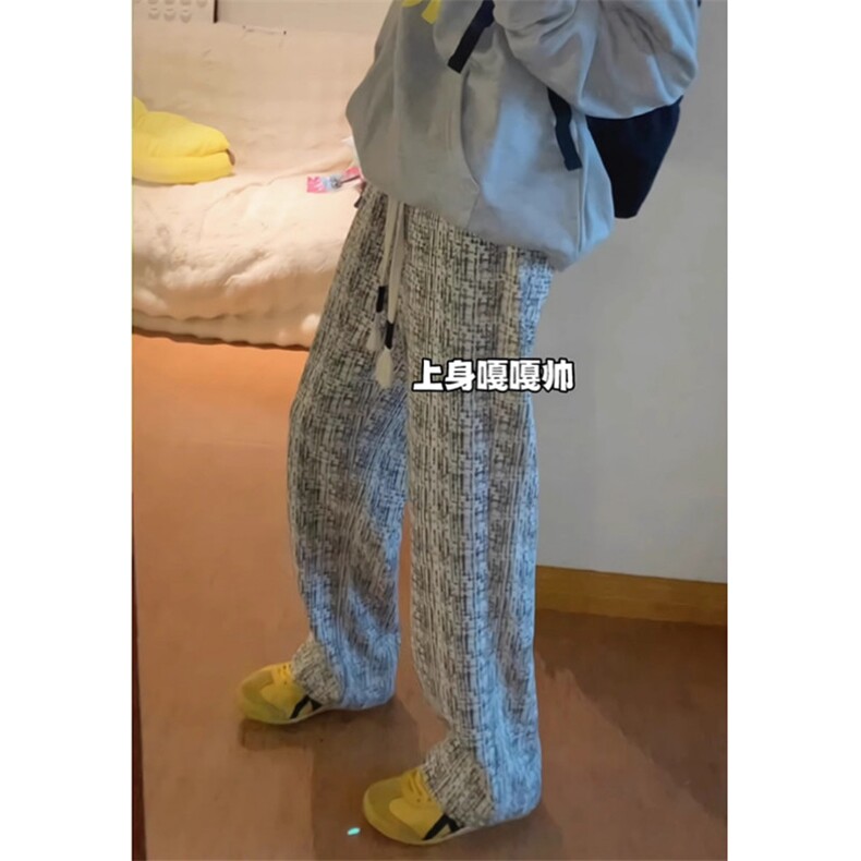 美式高街裤男秋季新款小众设计感潮牌美式直筒宽松裤子K66,男装休闲裤,星座1116A（原606A-3）
