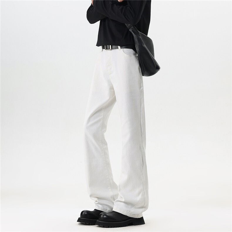 【现货】春装BKJ957-P45控886色小直筒微喇牛仔裤弹力牛仔裤，男装牛仔裤，电商B335