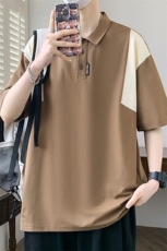 25071-特P45夏季时尚休闲T恤男打底衫港风翻领短袖polo衫，男装T恤，电商D310B
