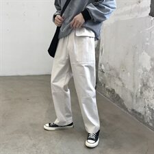 703-K181-P50秋季港风男士阔腿直筒休闲长裤，男装休闲裤，星座703