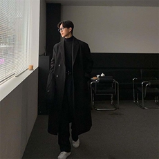 冬季韩风男士加棉呢子大衣美式过膝长款外套1223-P125大货已备，女装短外套，星座1004-3