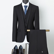 新款西服套装中青年男士西装男外套商务休闲正装三件套HB851-P235，男装西服套装，电商B212（原钱塘6029）