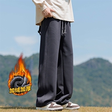 加绒加厚华夫格运动卫裤男加厚休闲裤子秋冬款Z9868-P40/加绒P50，男装休闲裤，星座509