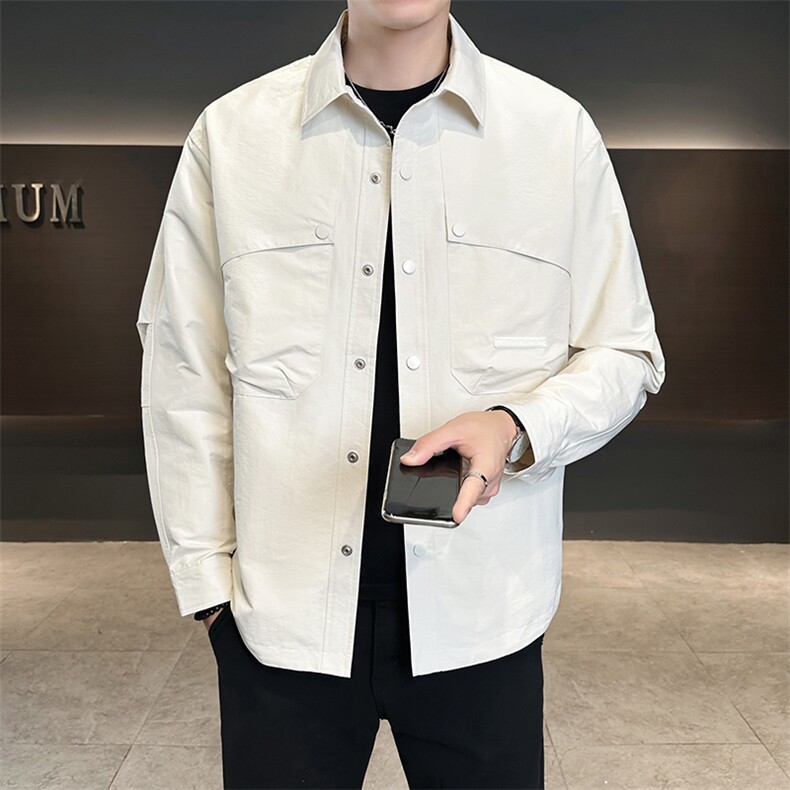 店主风新款夹克外套男春秋休闲百搭时尚翻领男士夹克N811-P75,男装夹克,星座310B-3