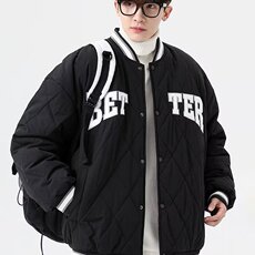 1506/Q2140/P57港风棉衣男款潮牌大码潮流冬装面包服潮流上衣外套，男装棉衣，星座1506