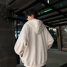 秋冬设计新款男士高街酷帅多拉链连帽卫衣常规p65加绒p75，男装卫衣，电商B319