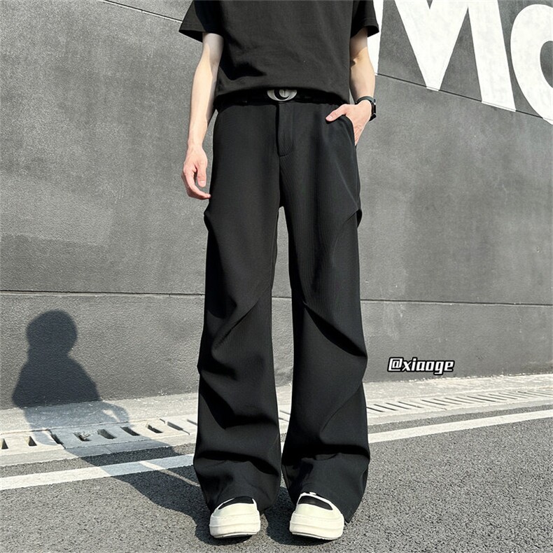 XZ616 春季重磅cleanfit立体解构打褶休闲长裤 TY2033 P75控88图片