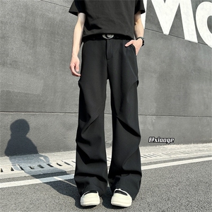 XZ616 春季重磅cleanfit立体解构打褶休闲长裤 TY2033 P75控88图片
