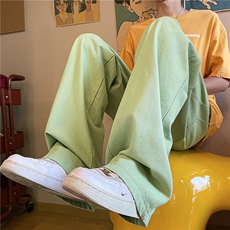 24年春夏季水洗高街vibe直筒宽松阔腿五色牛仔裤NZ2310-P55控78，男装牛仔裤，星座1002-1