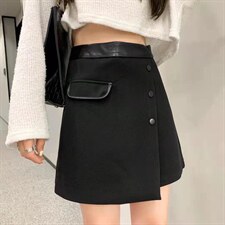 欧货拼皮A字短裙M—-XXL，其它，火爆地带