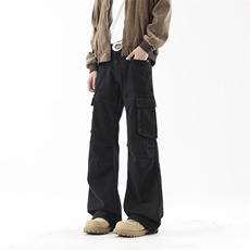 高品质B221美式ins高街暗黑宽松工装牛仔裤LK24341-P70控98，男装牛仔裤，电商B221